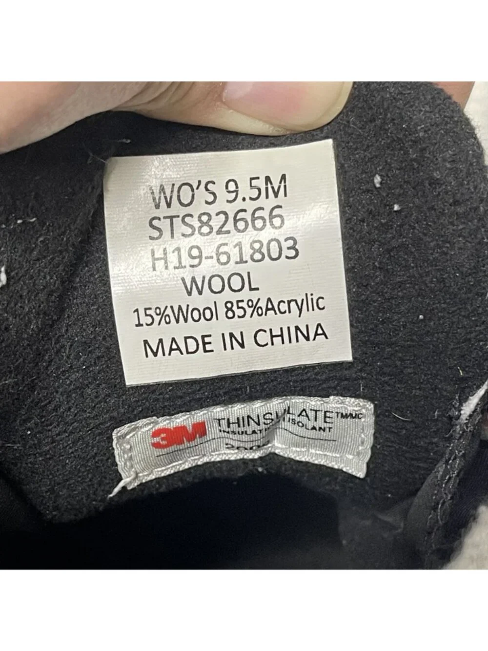 Sperry Top-Sider Maritime Repel Waterproof Snow Boots Black Felt Collar W 9.5 - Picture 8 of 9